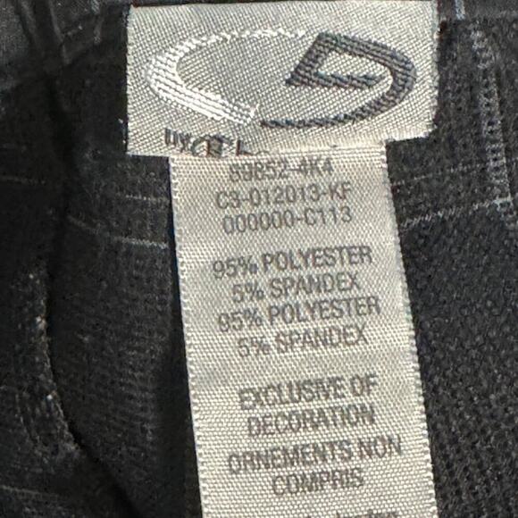 Champion Men’s Plaid Golf Shorts Black Gray Flat Front Chino Preppy Size 34 - Picture 8 of 8